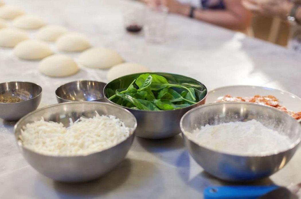 Curso de preparación de pizza y helado en Florencia