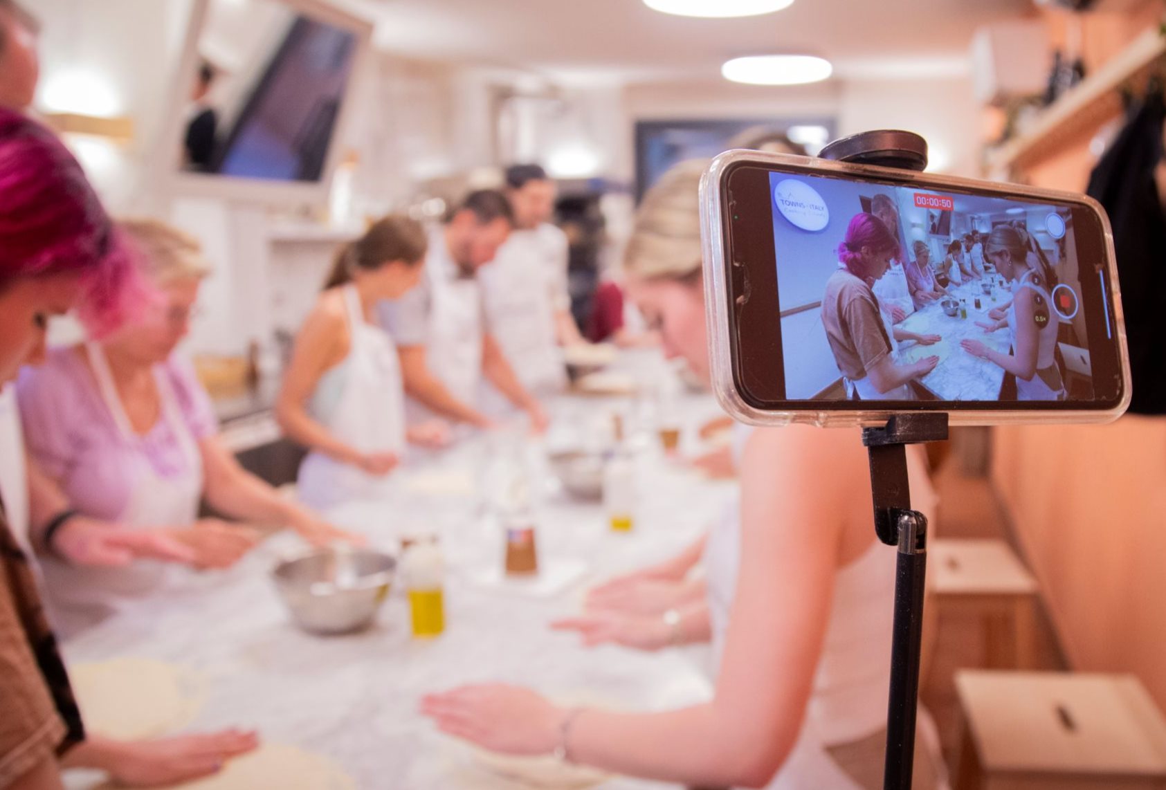 Curso de preparación de pizza y helado en Florencia